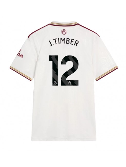 Moški Nogometna dresi replika Arsenal Jurrien Timber #12 Tretji 2025-26 Kratek rokav Moški Nogometna dresi replika Arsenal Jurrien Timber #12 Tretji 2025-26 Kratek rokav